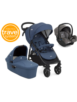 Joie Litetrax 4 коляска 3 в 1 автокресло Gemm +  спальный блок Joie Ramble