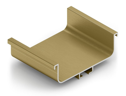 GOLA Профиль U для нижней базы, Золото крацованное (brush polish), L=...мм  GA0778.VP410.GLBAN.CJ  ARISTO