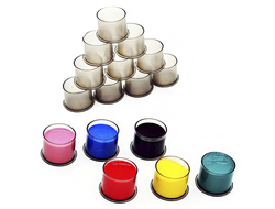 Колпачки с плоским основанием Gray 11 мм (100 шт.)