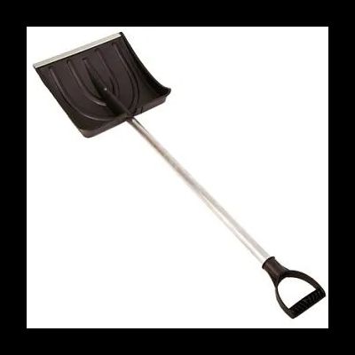 Лопата снеговая №6 380х365мм с алюминиевым черенком V-обр ручка