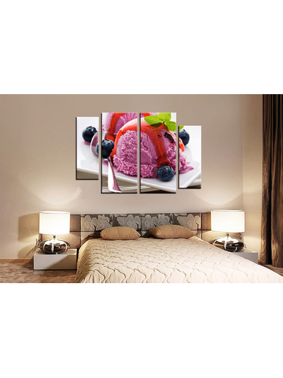 Модульная картина "Нежный десерт"