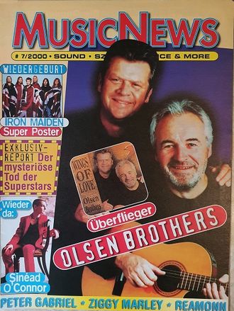 Music News Magazine July 2000 Olsen Brothers, Иностранные музыкальные журналы, Intpressshop