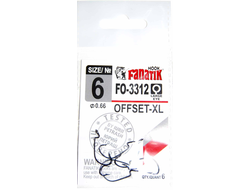 крючки офсетные FANATIK №6 FO-3312 OFSET-XL