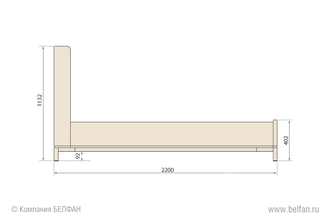 Кровать "Stella" Стелла 160, Belfan купить в Севастополе