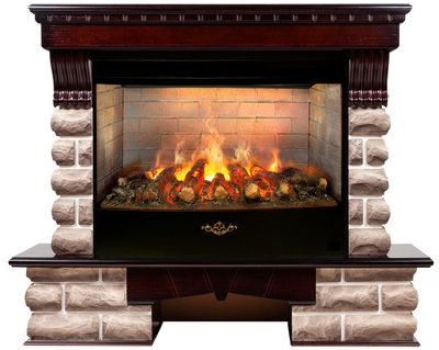 Электрокамин Kansas AO с очагом 3D FireStar 33