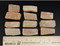 Селенит персиковый, оранжевый в ассортименте, Россия (25-35 мм, 8-11 г) №27477