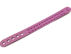 Bracelet with 2 x 14 Studs and 5 Holes, Medium Lavender (66821 / 6300085)