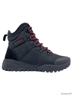 Ботинки Columbia Fairbanks High Thermo Черно/Красные Унисекс (36-45)