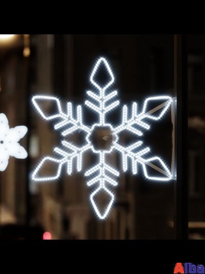 Светодиодная консоль Снежинка большая