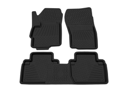 Коврик салонный резиновый (черный) для Mitsubishi Outlander (12-Н.В.)  (Борт 4см)