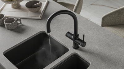 Система мгновенного кипячения воды с газацией и охлаждением 5в1 AQUAHOT MONTBLANC BM (матовый черный)