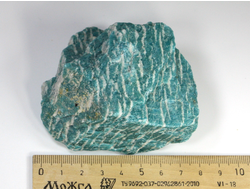 Амазонит, необработанный образец, Кольский п-ов (84*68*38 мм, 256 г) №23804