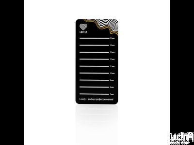 Lovely Планшет для цветных ресниц Black