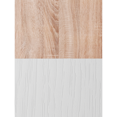 ТВМ-3 Тумба под ТВ Дуб Сонома/Белый с тиснением «Древесные поры»