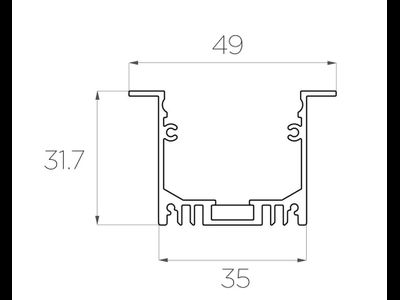 Алюминиевый профиль 4L-4932-V ANOD