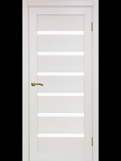 OPTIMA PORTE/ TURIN 507. ЯСЕНЬ ПЕРЛАМУТРОВЫЙ/ СТЕКЛО САТИН СВЕТЛОЕ