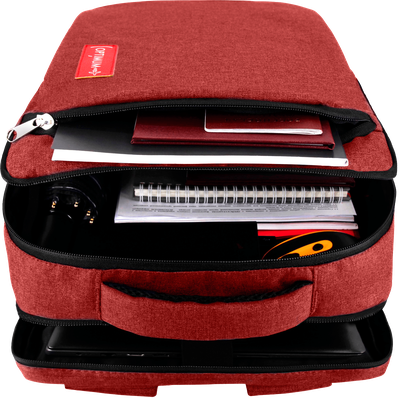 Рюкзак сумка для ноутбука 15.6 - 17.3 дюймов Optimum, красный