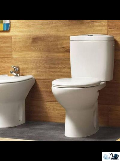 Унитаз ROCA VICTORIA 34239U000 напольный  с косым выпуском, в комплекте с бачком 34139Z000 и механизмом смыва