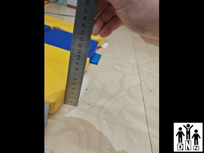 Модульный мягкий пол DNN 20х20х3 см тент желтый