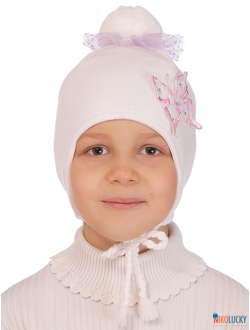 Шапка м8в17, цвет белый р. 48-50