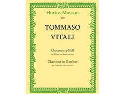 Vitali, Filippo Chaconne g-Moll für Violine und Bc Partitur und 2 Stimmen