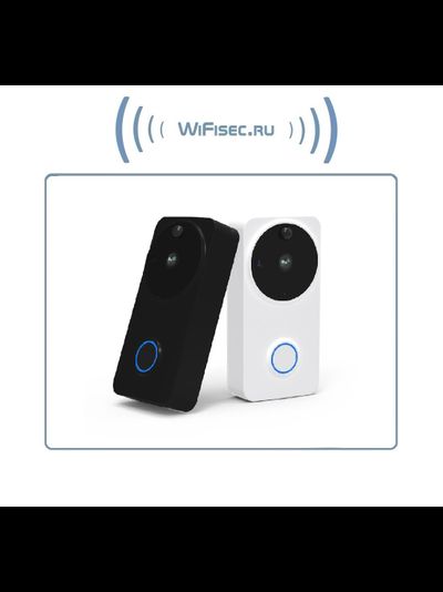 Автономная WiFi вызывная панель - видеодомофон с DVR и выносным блоком звонка. HD (белая)