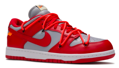 Nike SB Dunk Off White Low ( Красные)
