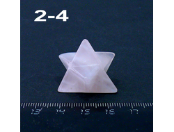 Меркаба - розовый кварц №2-4: без 1 шипа - 12гр. - 32*26мм*23*20мм