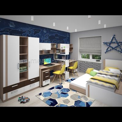 Шкаф волкер М02 3-х секционный