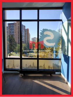 Оклейка стекол, Изготовление наклеек, брендирование школы иностранных языков