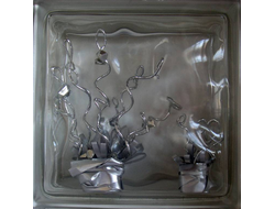 Стеклоблок декоративный Различная тематика РТ_011 (В) 19х19х8 см