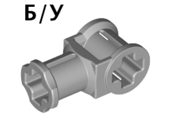 ! Б/У - Technic, Axle Connector with Axle Hole, Light Bluish Gray (32039 / 4211553 / 6380605) - Б/У