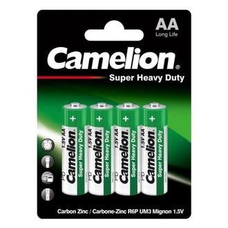 Батарейка солевая Camelion R6/4BL Super Heavy Duty 4 штуки