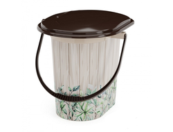 Ведро-туалет 17л с рисунком [31886]