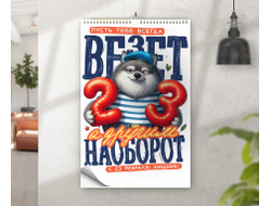 Календарь перекидной #28 на 23 февраля