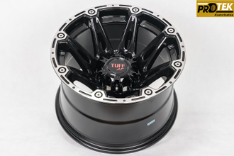 Комплект дисков R16 10,0J ET-45 6*139,7 TUFF A.T. T-01 Черный с полированным ободом (R605)