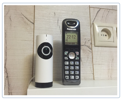 Видеоняня /WiFi IP видеокамера панорамная 180*110*  с DVR (fishS_v2), HD (360EyeS)