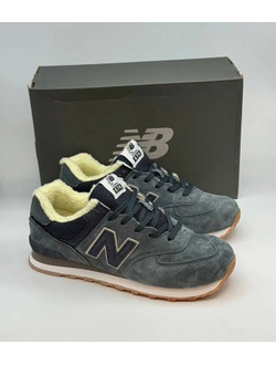 New Balance 574 Dark Grey С Мехом