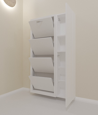 Обувница Айрон-4 Дуэт (ЛДСП)