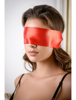 3104-02 Лента на глаза атласная красная Romantic Arsenal