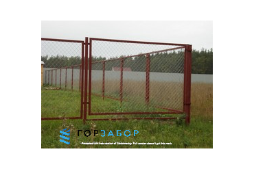 Сетчатый панельный забор для дачи