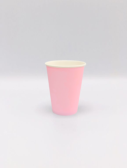 Стакан бумажный СВЕТЛО-РОЗОВЫЙ 250, 350 мл.