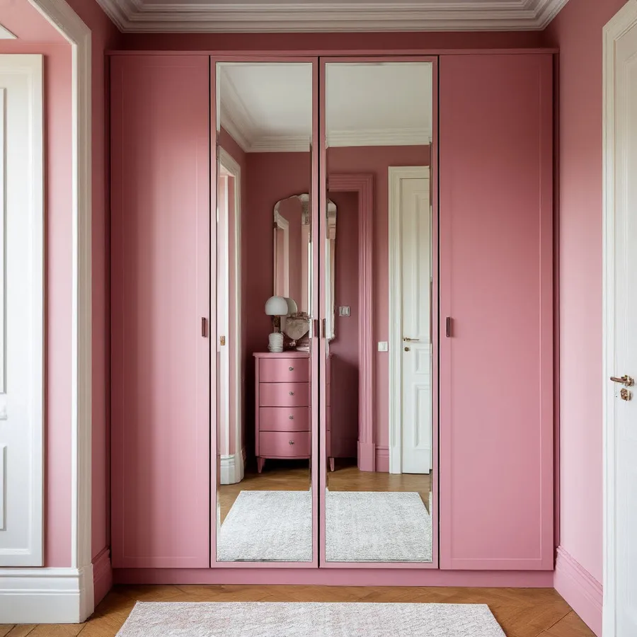 Шкаф-купе корпус ЛДСП, фасады зеркало/МДФ, алюминиевый профиль; срок установки: 7 дней.