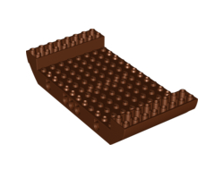 Boat, Hull Large Middle 8 x 16 x 2 1/3 with 5 Holes, Reddish Brown (95227 / 6085211 / 6310954)