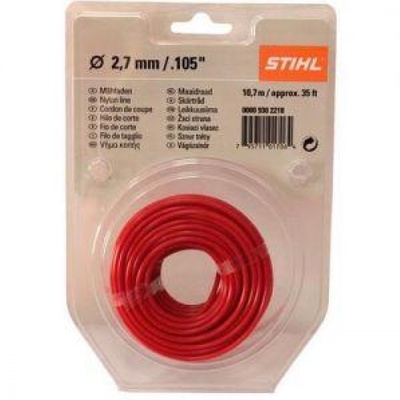 струна триммерная кр. сечения  2,7 мм х 9,8 м