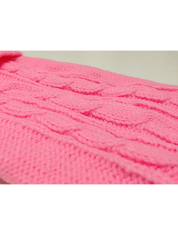 Свитер для собаки Косичка розовый