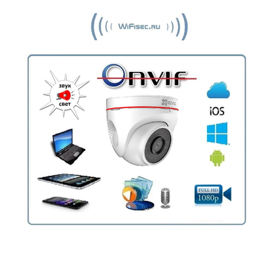 EZVIZ C4W (CS-CV228-A0-3C2WFR) (2.8mm) уличная WiFi видеокамера с сиреной 100 дб и стробоскопом., встроенный микрофон, с DVR. Full HD 2 Mp