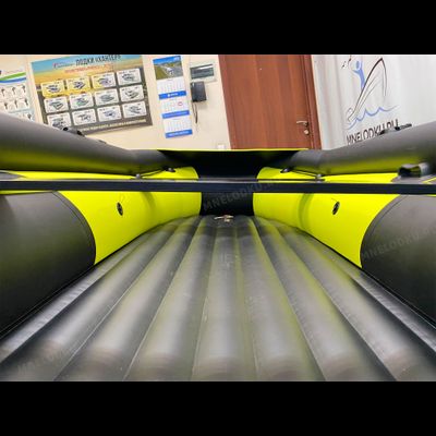 Моторная лодка Таймень NX 3800 НДНД PRO MAX фальшборт желтый/черный