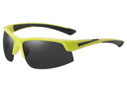 Очки Aoron 3066, поляризационные, в желтой оправе, черно-серые линзы