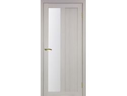 Межкомнатная дверь "Турин-521.21" дуб беленый (стекло сатинато)